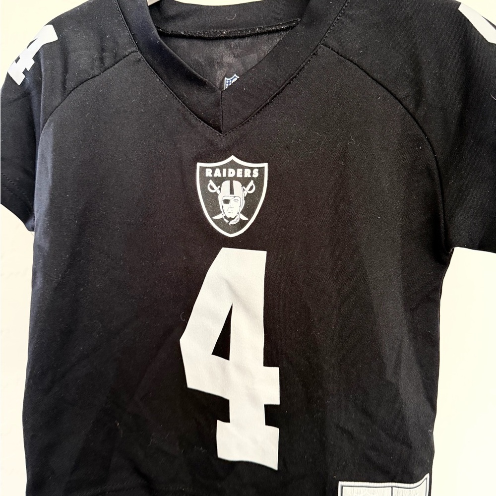NFL Black and Gray Raiders Kids Jersey